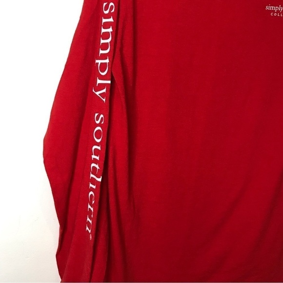 Simply Southern Womens Christmas Owls Graphic Back Long Sleeve Crewneck Top M - Picture 8 of 11